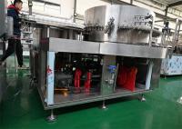 Máquina rotativa de lavagem de frascos para frascos e ampolas com sistema de lavagem ultra-sônica e controle PLC, reclamação cGMP