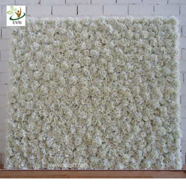 UVG 8ft white wedding arch in artificial cherry branches for theme decoration and floral design