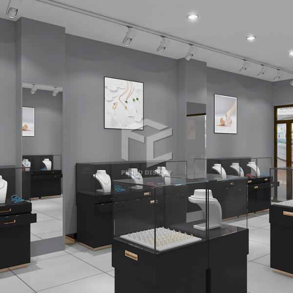 Escaparate de la exhibición para el diseño grueso del monómero del MDF 20m m de los muebles de la joyería