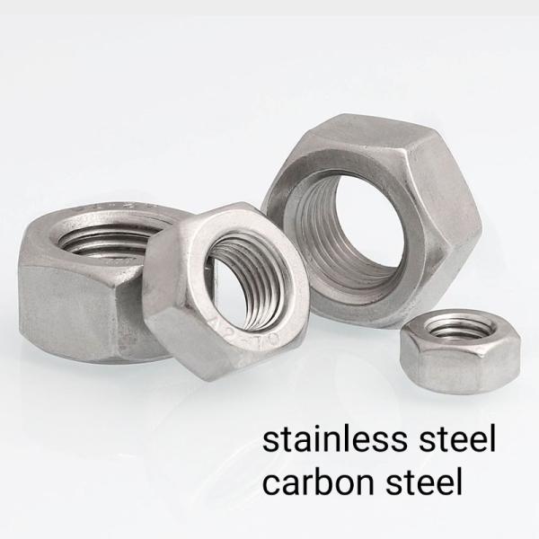 M4 Metal Hex Nut Carbon Steel Material Zinc Plated Finishing DIN934