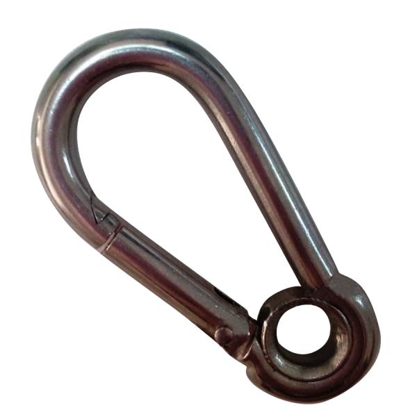 Customized Stainless Steel Snap Hooks With Eyelet Galvanized Finish Eyelet Finish