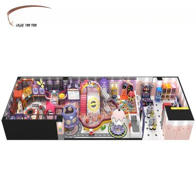 Shopping Mall Indoor Play Area Equipment Pastel Soft Play Equipment With Ball Pool Customized