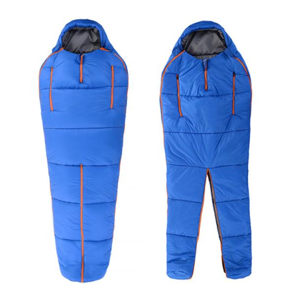 Hot Sale Portable Custom Adult Human Shaped Wearable Sleeping Bag Onesie