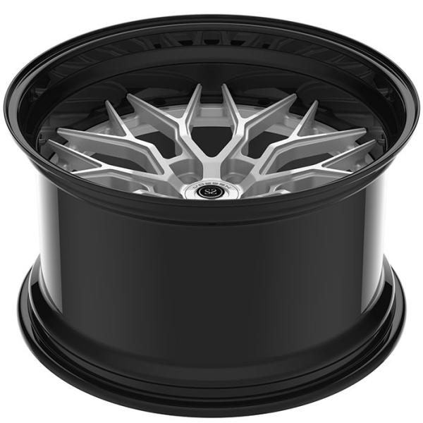 As bordas de 2 partes de Audi RS6 anotam a liga T6 de prata do disco 6061 do tambor preto