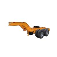 Trailers pesados de carga total Trailers Dolly Trailers de alta resistência Total espessura Drop Deck Semi-Trailers para venda na Mongólia