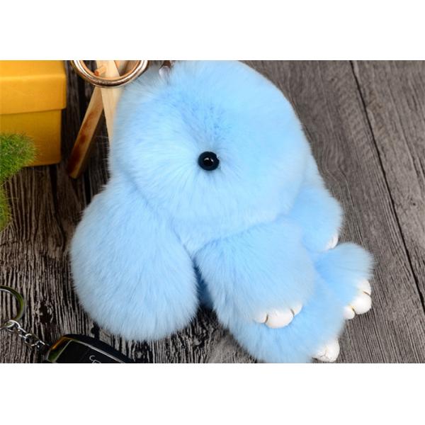 Легковес см Кейчайн 15 меха кролика плюша Брауна Хандмаде для сумки