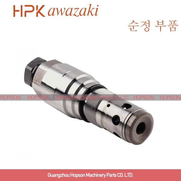 Kawasaki Excavator Relief Valve, válvula de escape da segurança do compressor de R150 R455 SK200