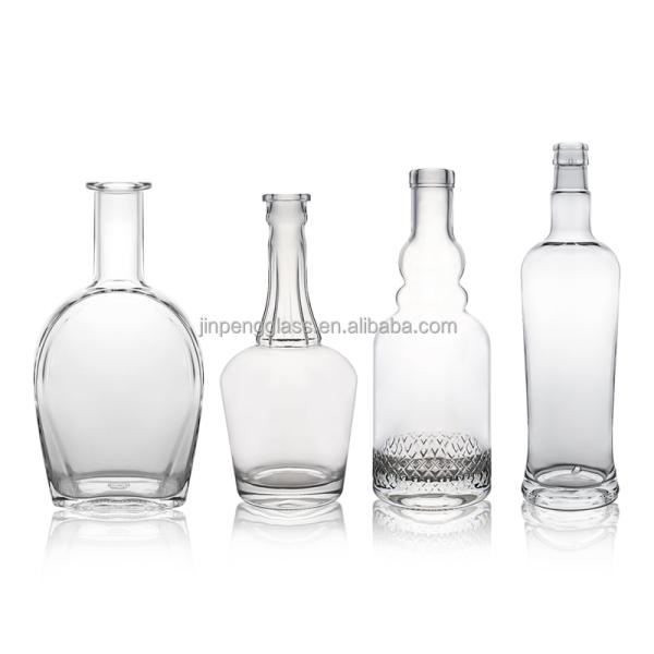 500ml 700ml 750ml 1000ml Long Neck Empty Glass White Wine Bottle with High Durability