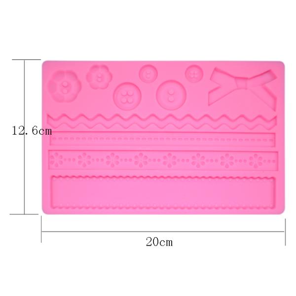 Cupcake Silicone Baking Utensils Diy Fondant Lace Moulds For Cake Decorating