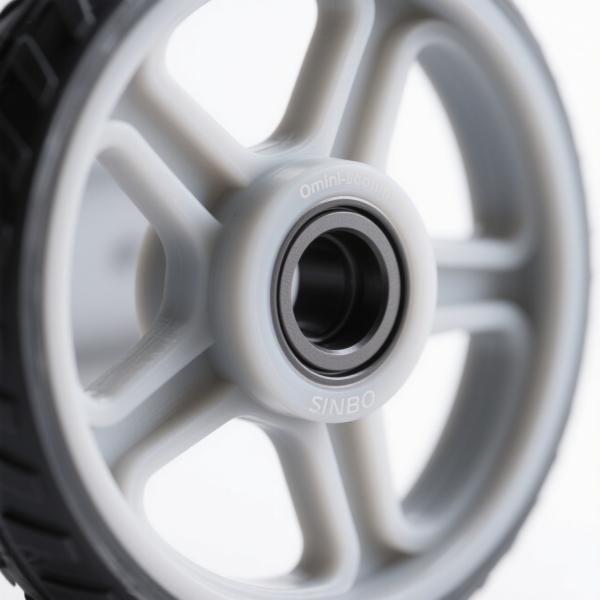 Omni Wheel Nylon Roller High Precision High Wear Resistance For Service Robot Chassis Customized