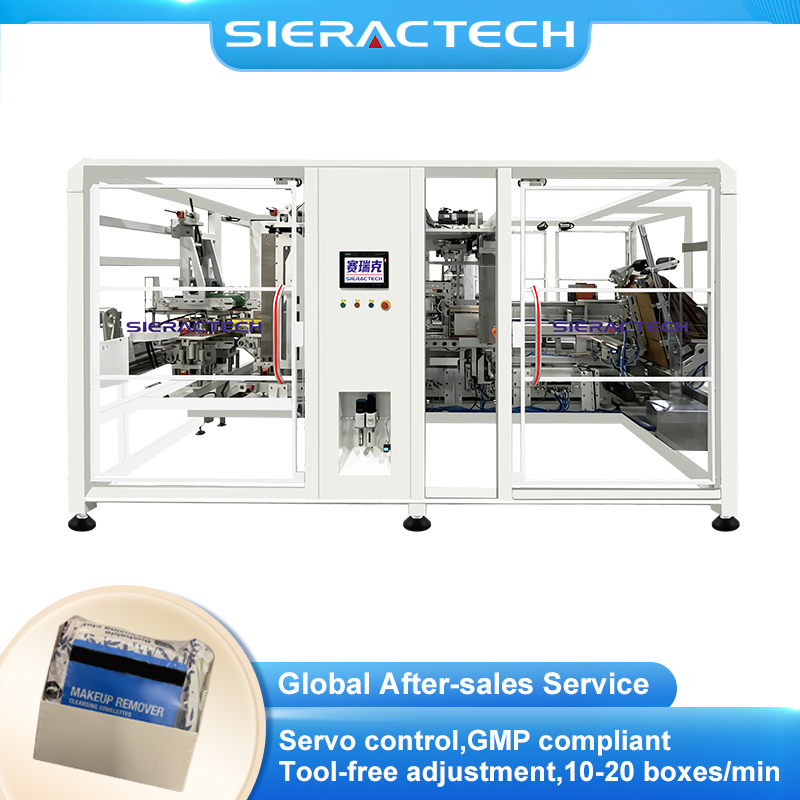 Automatic Makeup Removal Wipes Case Packer with Precise Robotic Handling and High-Speed Packaging
