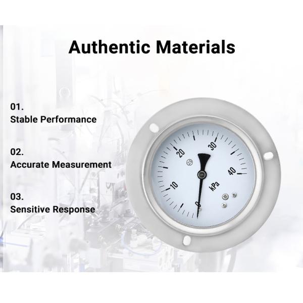 Manufactured Full Stainless Steel Axial Pressure Measuring Instruments for Industrial