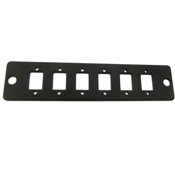Multimode 6 Port Fiber Patch Panel Panel 12 Fiber LC Fiber Optic Adapter Panel