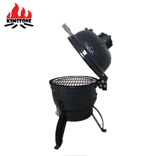 Auplex Kimstone Kamado Style Ceramic  Smoker Bbq Grill 13 Inch Charcoal Bbq Grill