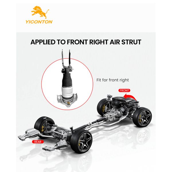 7L6616040E Air Suspension Strut Compatible with Audi Q7 4LB/Porsche Cayenne 9PA/Volkswagen Touareg 7L6/7L7/7LA