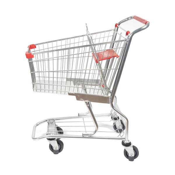 Carrinhos de compras de aço galvanizados metal 60L de Americana do carrinho de compras do supermercado