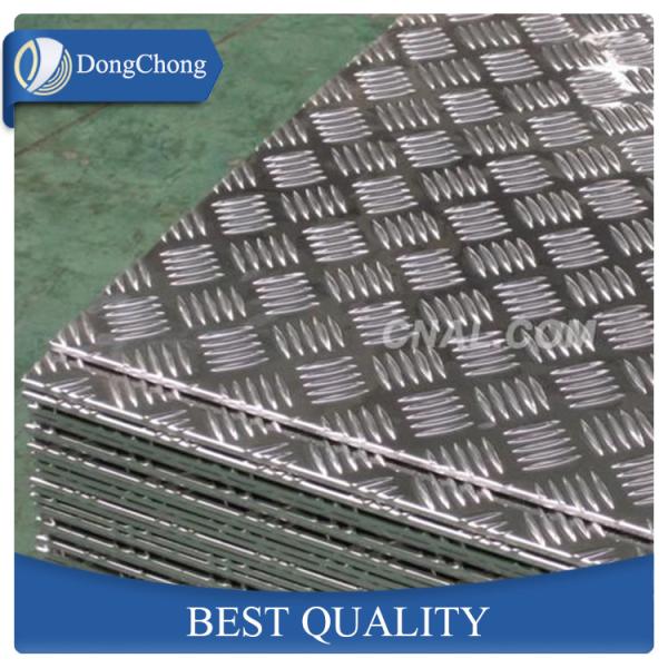 Polished 1060 1050 Embossed Aluminum Diamond Plate For Elevator Construction