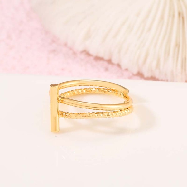 Trendy Women Jewelry Customized 14K Gold Plated Rings Design for Women