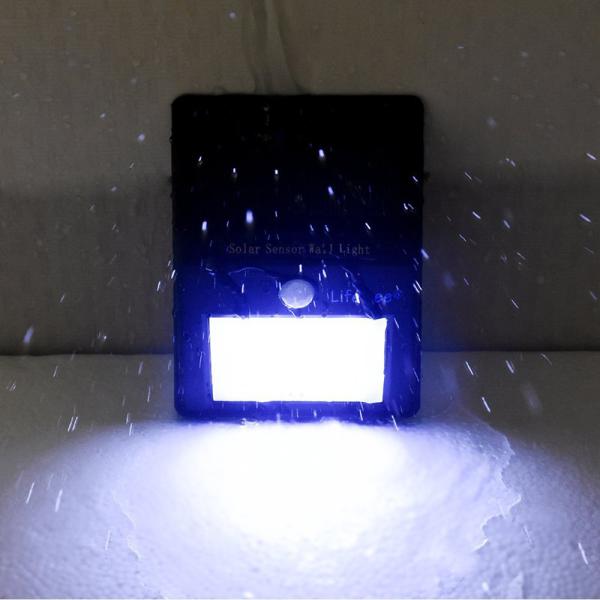 16 LED Waterproof Solar Human Sensor Outdoor Garden Wall Light