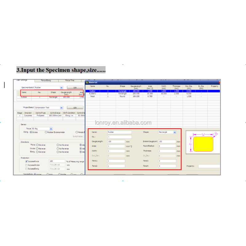 ASTM D638 ISO 527 Dual Columns 20kn 50kn 100kn Universal Tensile Testing Machine ISO 813 Electronic Tensile Tester