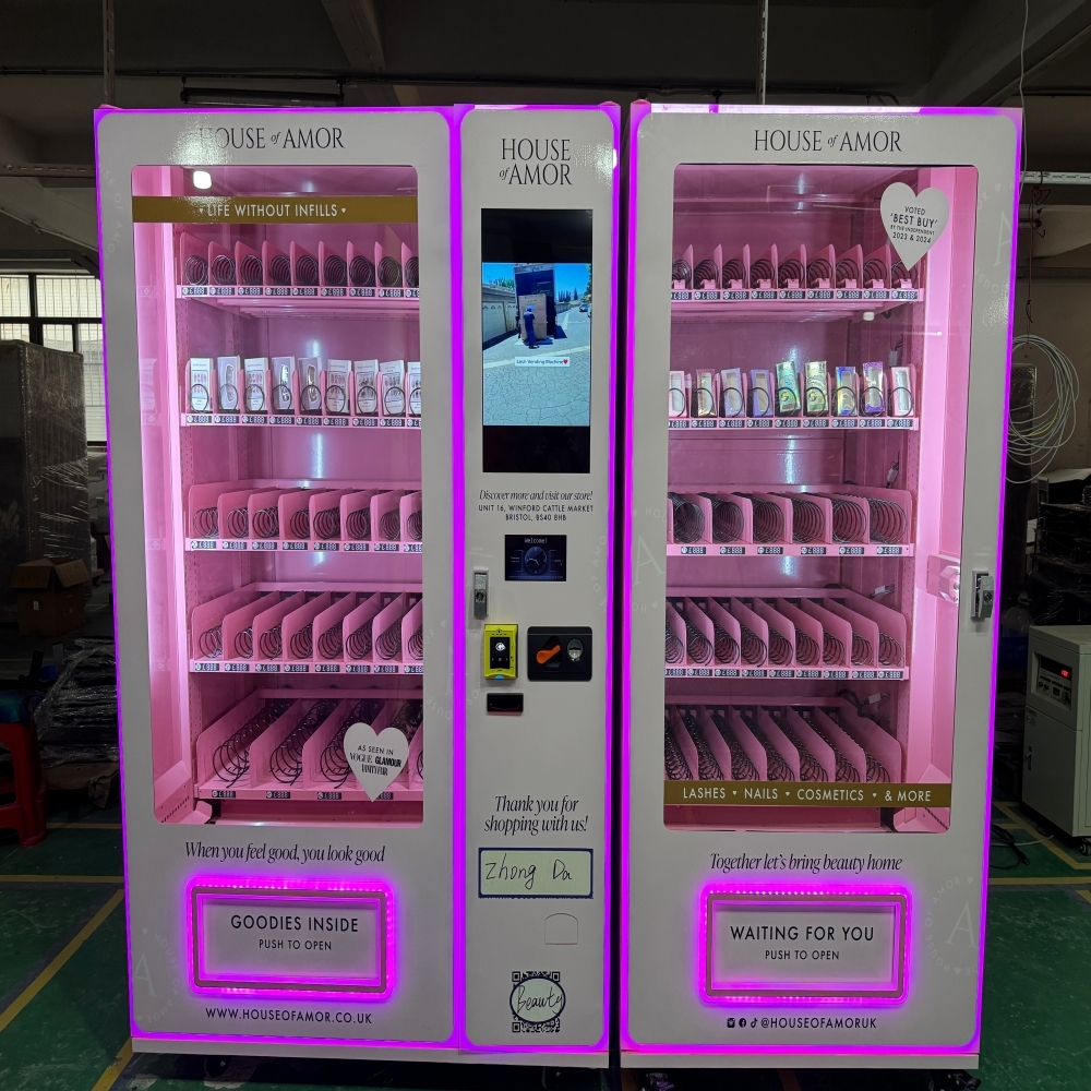 Wholesale Automatic Trading Card Vending Machine Free Custom Design Large Capacity LED Light for Pokemond Cards 24/7