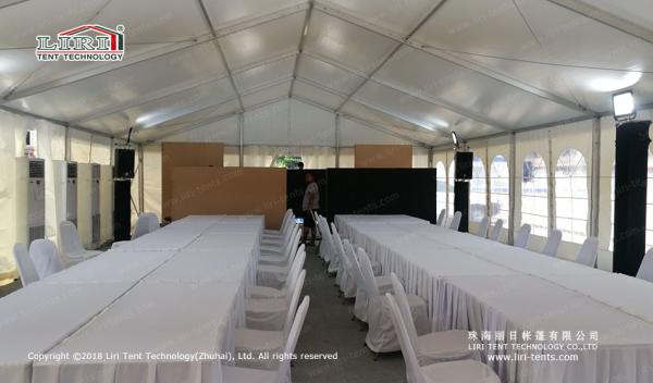 Aluminum PVC Mini Outdoor Party Tents With White Closed Curtain
