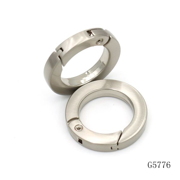 30mm Snap O Ring Flat Metal O Ring OEM ODM Key Chain Accessories