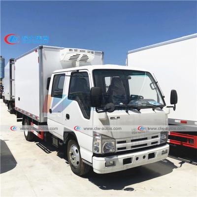 caminhões de entrega de 2T 3T ISUZU Double Row Frozen Meat