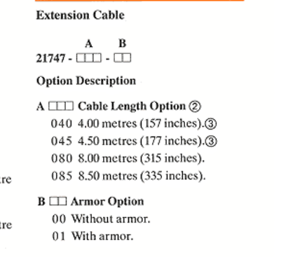 Bently Nevada 21747-045-00 7200 Series Extension Cable for Non-Contacting Measurement with 80 Mils Linear Range and API 670 Compliance