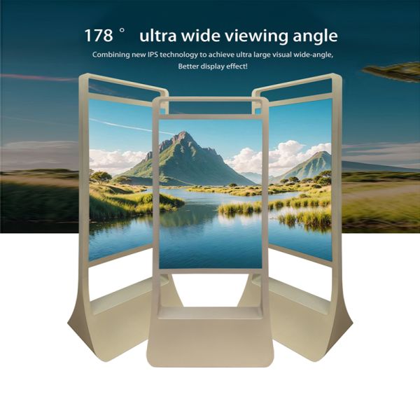 43 Inch Screen Free Standing Digital Signage With Wireless Sync And 24/7 Reliable Operation