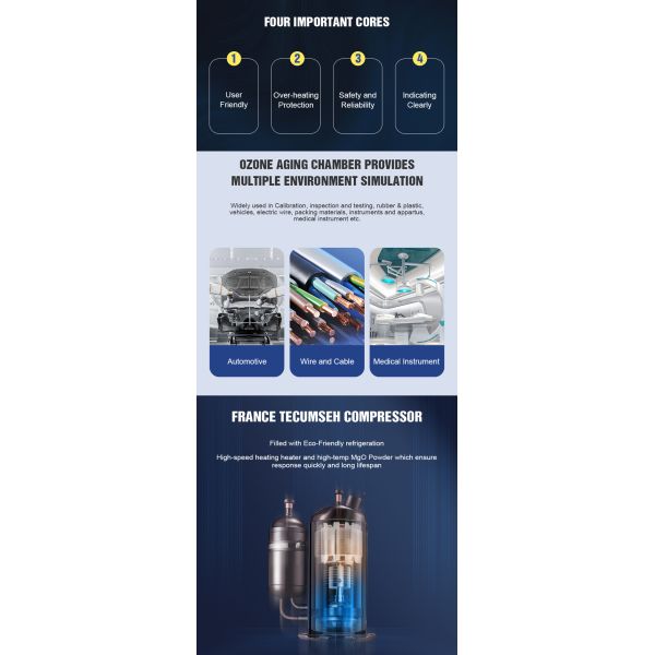 LIYI ASTM1171 Dynamic Ozone Test Equipment Aging Test Chamber Ozone Accelerate Rubber Aging Test Chamber Price