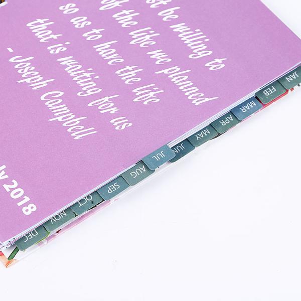 Hardcover CMYK Print School Academic Inspirational Weekly Planner Paper Note Book