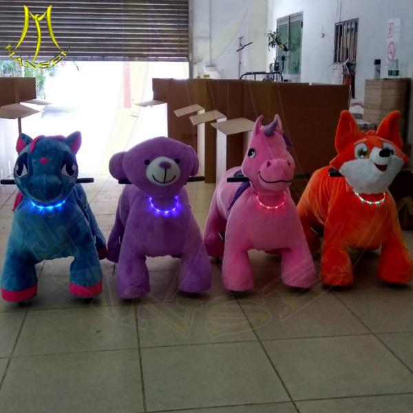 Hansel adult ride on toys plush animal electric scooter for sale