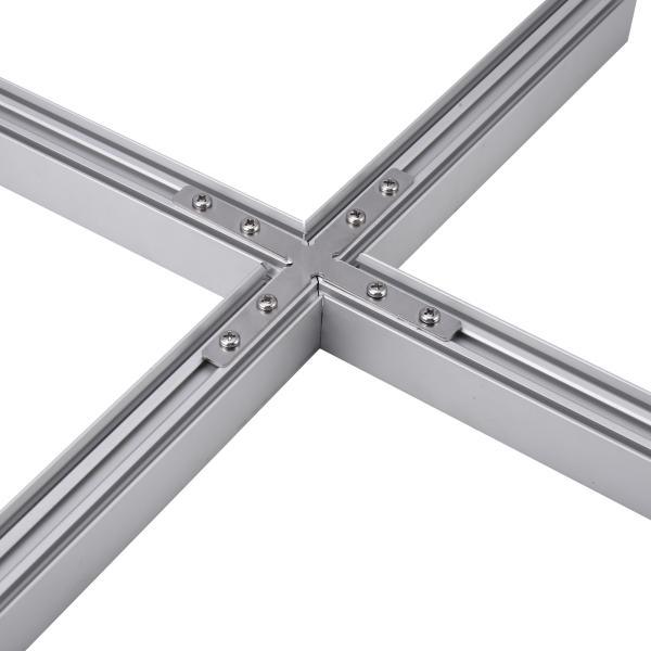 Canal de alumínio quadrado para iluminação de tira de LED 25mm x 25mm dimensão