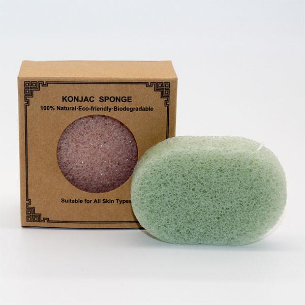 SGS Oval Skincare Eco Friendly Natural Konjac Sponge Organic