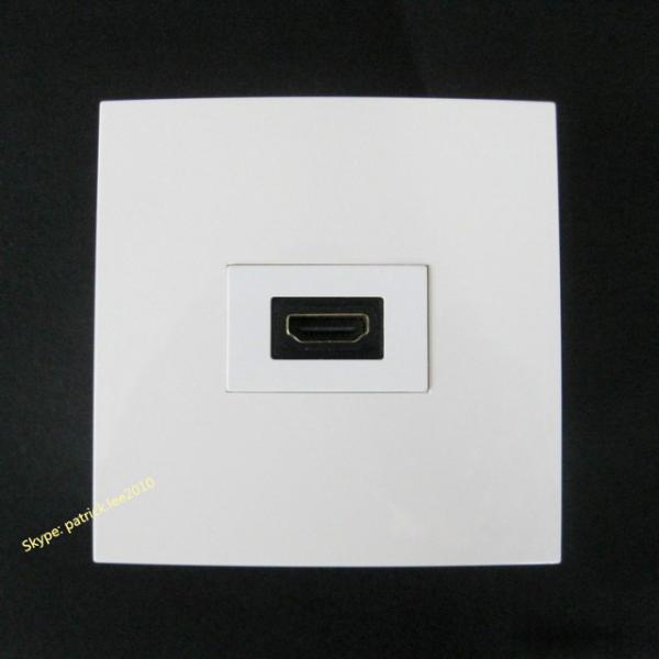 Bravo HDMI Socket Wall Panel Connector White Color 86x86mm In Stock For Sale