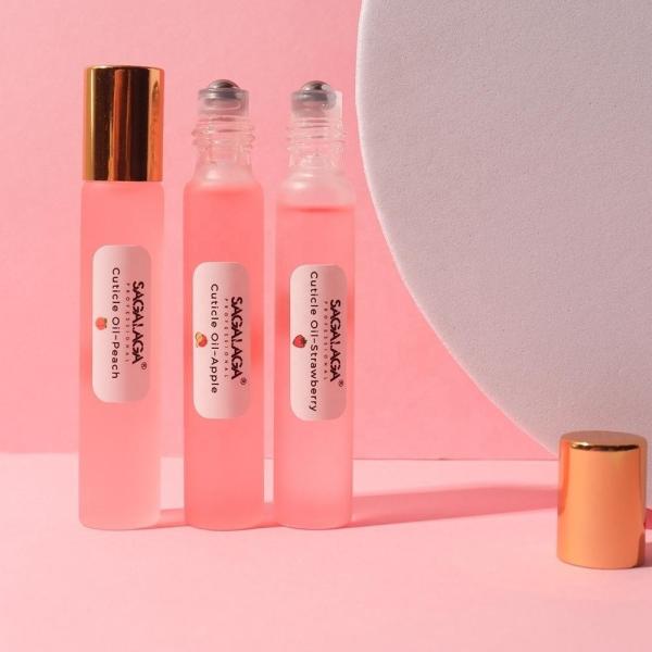 Eco-friendly Nail Care Kit Unscented Gallon Vegan Pink Pineapple Pens With Dropper Round Bottle Cruelty-free and Vegan