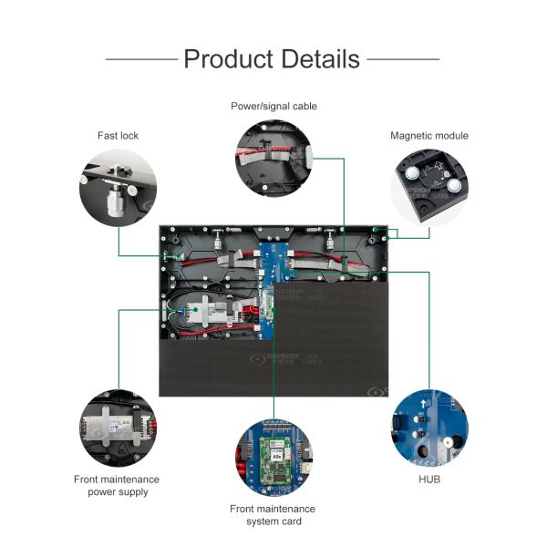 P2.5 2.5mm LED Indoor 640x480mm Display Screen Panel 4K 8K Video Wall