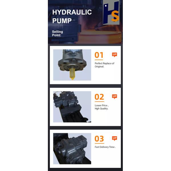 Kawasaki K5V200 Excavator Hydraulic Pump K3V200DT / DTP For Machinery Repair Shops