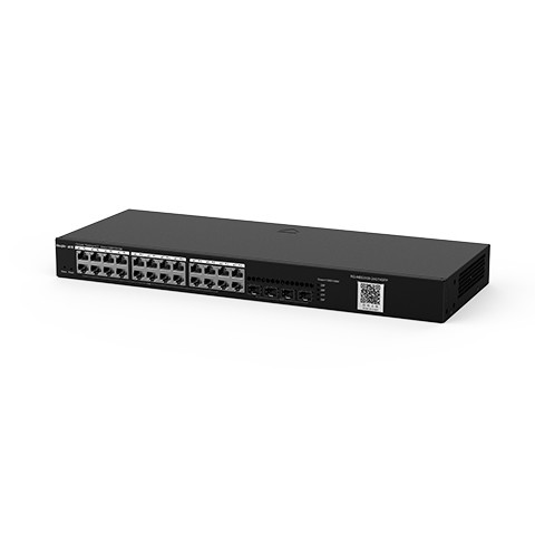 Private Mold 24-Port Gigabit Switch with 4 SFP Uplinks and 336Gbps Switching Capacity