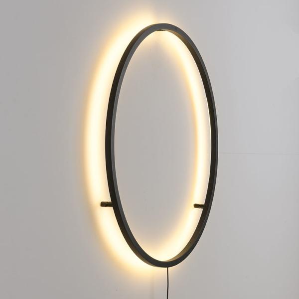 Minimalist modern background wall led wall lamp designer art living room sofa circle wall lamp(WH-OR-232)