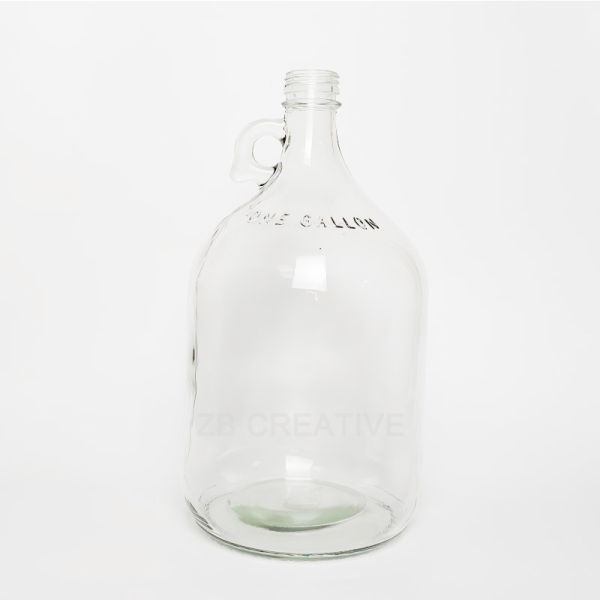 4000ml Flint Glass Gallon Vodka Bottle Screw Top For Alcohol Container 1300g CY4000-1448B