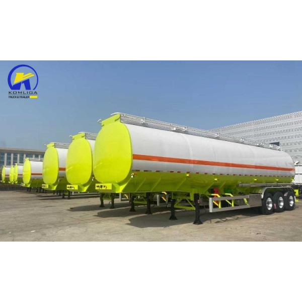 1820mm Tread 3 Axle Carbon Aluminum Oil Tank 42000L 45000 Liters Fuel Tanker Trailer