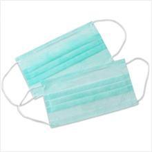 Green 3 Ply Surgical Mask Fiberglass Free With CE FDA Certification