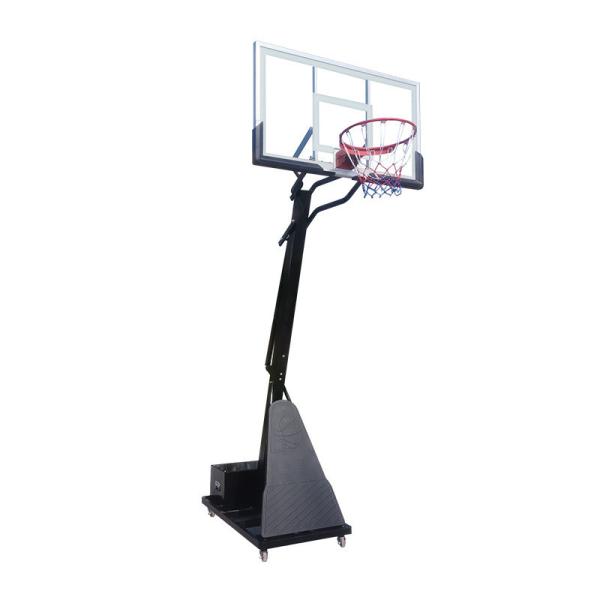 Red Glass Backboard Portable Basketball Hoop Stand Perfect for Adult and Kids Practice