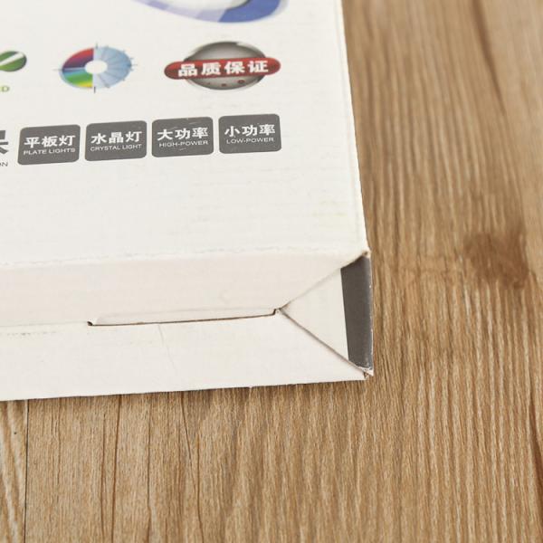 O papel ondulado conduziu a caixa de empacotamento da lâmpada, caixa de empacotamento do bulbo dobrável