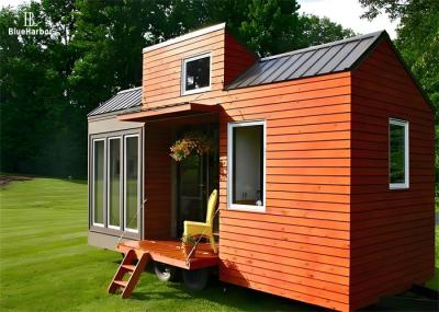 1-2 People Prefab Tiny House On Wheels Customized With Dormer Roof