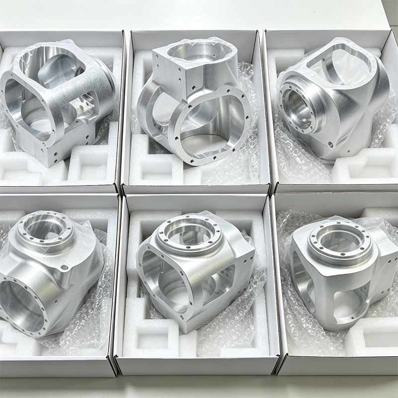 Custom  CNC Milled 6061 T6 Aluminum Alloy Hollow Housing with Uniform Matte Silver Finish