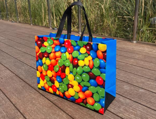 Reusable Polypropylene Packaging Laminated ECO PP Woven Bag Shopping Tote REPT PP Woven Bag With Custom Logo