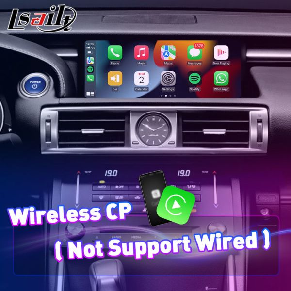 Lsailt 10.25 Inch Android Carplay Multimedia Screen for 2013-2020 Lexus IS Knob IS250 IS200t IS300 IS300h IS350